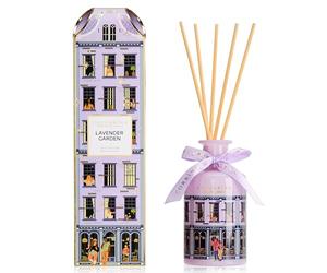 COCORRÍNA Reed Diffuser Set, Lavender Garden 200ml Home Fragrance Diffuser with 8 Reed Sticks, Long Lasting, Decorative Glass Bottle, for Bedroom Bathroom Living Room