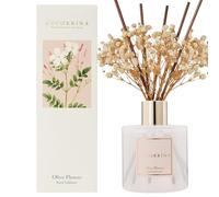 COCORRÍNA Reed Diffuser Sets - 200ml Olive Flower Scented Diffuser with 8 Sticks Home Fragrance for Bedroom Bathroom Living Room, Home & Office Decor