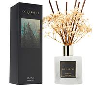 Cocorrína Reed Diffuser Sets, 6.7 oz. Black Forest Diffuser with Sticks Home Fragrance Reed Diffuser for Bathroom Shelf Decor