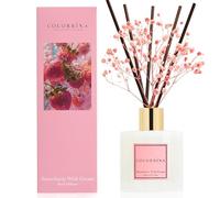 COCORRÍNA Reed Diffuser - Strawberry with Cream 200ml Scented Diffuser with 8 Sticks Home Fragrance for Bedroom Bathroom Living Room, Home & Office Decor