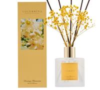 COCORRÍNA Reed Diffuser with 8 Sticks, 200ml Orange Blossom Scented Diffuser, Home Fragrance for Bedroom Bathroom Living Room, Home & Office Decor