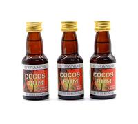 Cocos Rum (Malibu) 3x25ml - Alcohol Free Extract, Essence for Vodka, Cocos Rum Style Flavouring Essence