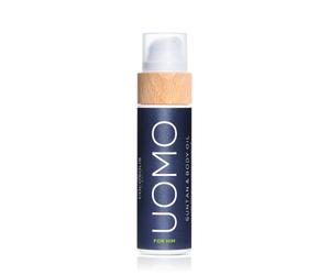 COCOSOLIS UOMO Tanning Accelerator for Men - Organic Tanning Oil with Vitamin E & Black Coconut Scent for a Fast Intensive Tan - Tanning Enhancer for a Rich Chocolate Tan (110)