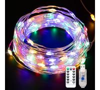 COCOSY String Lights USB, 20M 200 LEDs Christmas Tree Lights for Indoor & Outdoor Use, Waterproof with 8 Modes & Timer, Christmas Decorations for Gardens Balconies Bedrooms Gazebos-Multicolor