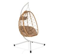 COCOVA - Hanging chair White/Beige