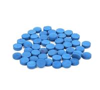 COCOYUEMA 50PCS Leather Billiard Pool Cue Tips Pool Stick Replacement Accessory with Storage Box (13mm)