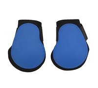 COCOYUEMA Horse Jumping Boots, Durable PU Shell, Elastic Inner Pad, for Horse Leg Protection, Secure Fit, Non-Slip Design, for Wet and Muddy Conditions, Support and Comfort (blue hind legs M