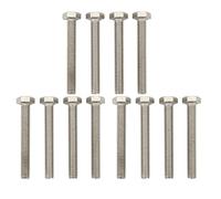 COCOYUEMA Marine Hex Socket Screws, for Boats, Stainless Steel, 12PCS, High Hardness, Smooth Surface, Deep Thread, Wear Resistant, Durable, Long Service Life