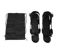 COCOYUEMA Mini Ski Shoes Black Free Size Adjustable Binding Outdoor Mini Snowboard Ski Boots for Forest Trails