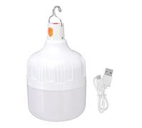 COCOYUEMA Outdoor LED USB Rechargeable Light Bulb 120W Portable Emergency Light Bulb with Hook for Night Market Stalls Household Power Failure