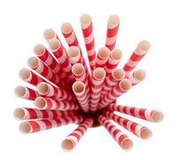 Cocti Candy Floss Paper Sticks - Sturdy & Eco-Friendly - Perfect for Cotton Candy Makers - Food-Grade Quality, Biodegradable & Easy to Use - Pack of 250 - Red & White