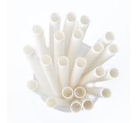 Cocti Paper Straws - Durable, Tasteless Drinking Straws for Parties, Events & Everyday Use - Biodegradable Alternative to Plastic - Sturdy Design That Won't Go Soggy - 200mm x 6mm, White 150pcs.