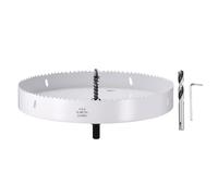 CoCud 10" 254mm Hole Saw Bi-Metal Hole Cutter W/ 2pcs Drill Bit White