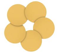 CoCud 100 Pcs 5 Inch Sanding Disc 100 Grit Round Hook and Loop Sandpaper Fit for Random Orbital Sander or Automotive Car Repairing, Grinding and Polishing, Yellow