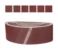 CoCud 100mm x 610mm Sanding Belt, 12 Pcs 40/60/80/120/180/240 Grit Knife Sharpener Belts Work Sharpening for Belt Sander Knife Carving Tool Metal Working