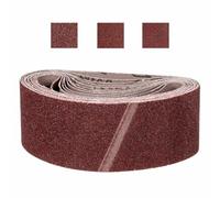 CoCud 100mm x 610mm Sanding Belt, 15 Pcs 40/80/120 Grit Knife Sharpener Belts Work Sharpening for Belt Sander Knife Carving Tool Metal Working