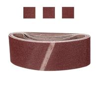CoCud 100mm x 610mm Sanding Belt, 15 Pcs 80/120/240 Grit Knife Sharpener Belts Work Sharpening for Belt Sander Knife Carving Tool Metal Working