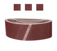 CoCud 100mm x 610mm Sanding Belt, 36 Pcs 80/120/150 Grit Knife Sharpener Belts Work Sharpening for Belt Sander Knife Carving Tool Metal Working