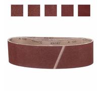 CoCud 100mm x 915mm Sanding Belt, 5 Pcs 60/80/120/240/320 Grit Knife Sharpener Belts Work Sharpening for Belt Sander Knife Carving Tool Metal Working