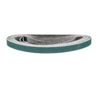 CoCud 10mm x 330mm Sanding Belt, 10 Pcs 80 Grit Zirconia Knife Sharpener Belts Work Sharpening for Belt Sander Knife Carving Tool Metal Working