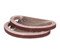 CoCud 10mm x 330mm Sanding Belt, 50 Pcs 60 Grit Knife Sharpener Belts Work Sharpening for Belt Sander Knife Carving Tool Metal Working
