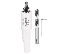 CoCud 13/16" 21mm Hole Saw Bi-Metal M42 Hole Cutter with 2pcs Drill Bit