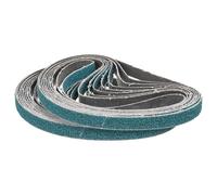 CoCud 13mm x 305mm Sanding Belt, 16 Pcs 40/60/80/120 Grits Zirconia Knife Sharpener Belts Long-Lasting Work Sharpening for Belt Sander Knife Carving Tool Metal Working