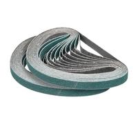 CoCud 13mm x 457mm Sanding Belt, 24 Pcs 40/60/80/120/180/240 Grits Zirconia Knife Sharpener Belts Work Sharpening for Belt Sander Knife Carving Tool Metal Working