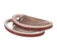CoCud 13mm x 457mm Sanding Belt, 42 Pcs 40/60/80/120/180/240/400 Grit Knife Sharpener Belts Work Sharpening for Belt Sander Knife Carving Tool Metal Working