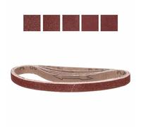 CoCud 13mm x 457mm Sanding Belt, 5 Pcs 60/80/120/180/240 Grit Knife Sharpener Belts Work Sharpening for Belt Sander Knife Carving Tool Metal Working