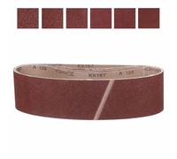 CoCud 152mm x 1220mm Sanding Belt, 6 Pcs 60/80/120/180/240/400 Grit Knife Sharpener Belts Work Sharpening for Belt Sander Knife Carving Tool Metal Working