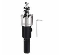 CoCud 19/32" (15mm) Hole Saw, 4241 High Speed Steel Hex Shank How Cutter - Cutting Tool for Thin Soft Metal Gypsum Board Plywood.Silver Tone