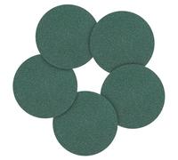 CoCud 25 Pcs 152 mm Sanding Disc 80 Grit Round Hook and Loop Sandpaper Fit for Metal Wood Automotive Boat Building Grinding and Polishing, Green