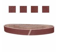 CoCud 25mm x 1067mm Sanding Belt, 8 Pcs 40/60/80/120 Grit Knife Sharpener Belts Work Sharpening for Belt Sander Knife Carving Tool Metal Working