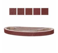 CoCud 25mm x 762mm Sanding Belt, 10 Pcs 40/60/100/180/320 Grit Knife Sharpener Belts Work Sharpening for Belt Sander Knife Carving Tool Metal Working