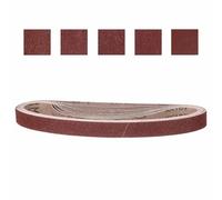 CoCud 25mm x 762mm Sanding Belt, 15 Pcs 80/120/150/240/400 Grit Knife Sharpener Belts Work Sharpening for Belt Sander Knife Carving Tool Metal Working