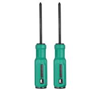 CoCud 2pcs PH2 Phillips Screwdriver Cross Magnetic Tip 3.94" Shaft l Cr-V | 210mm/8.27" Total Long Industrial Screwdriver with Non-Slip Ergonomic Handle for Furniture Assembly, Electrical Auto Repair