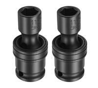 CoCud 3/8" Drive Impact Swivel Socket 11mm Universal Joint Socket 2Pcs