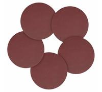 CoCud 30 Pcs 177 mm Sanding Disc 120 Grit Round Hook and Loop Sandpaper Fit for Orbital Sander or Automotive Car Repairing, Grinding and Polishing, Red