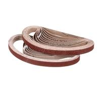 CoCud 305mm x 13mm Sanding Belt, 20 Pcs 60/80/120/180/240 Grit Grits Aluminum Oxide Knife Sharpener Belts Work Sharpening for Belt Sander Knife Carving Tool Metal Working