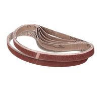 CoCud 30mm x 533mm Sanding Belt Assorted Set, 15 Piece 80/120/150/240/400 Grits Aluminum Oxide Knife Sharpener Belts Work Sharpening for Belt Sander Knife Carving Tool Metal Working