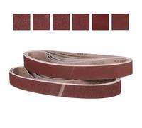 CoCud 38mm x 762mm Sanding Belt, 30 Pcs 60/120/180/240/320/600 Grit Knife Sharpener Belts Work Sharpening for Belt Sander Knife Carving Tool Metal Working
