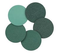 CoCud 50 Pcs 50 mm Sanding Disc 80/120/150/180/240 Grit Round Hook and Loop Sandpaper Fit for Metal Wood Automotive Boat Building Grinding and Polishing, Green