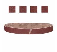 CoCud 50mm x 1067mm Sanding Belt, 4 Pcs 40/60/80/120 Grit Knife Sharpener Belts Work Sharpening for Belt Sander Knife Carving Tool Metal Working