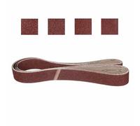 CoCud 50mm x 1829mm Sanding Belt, 4 Pcs 36/60/80/120 Grit Knife Sharpener Belts Work Sharpening for Belt Sander Knife Carving Tool Metal Working