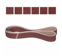 CoCud 50mm x 1829mm Sanding Belt, 6 Pcs 60/80/120/150/240/400 Grit Knife Sharpener Belts Work Sharpening for Belt Sander Knife Carving Tool Metal Working