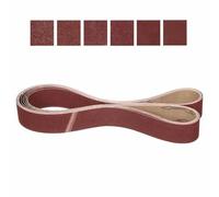 CoCud 50mm x 1829mm Sanding Belt, 6 Pcs 60/80/120/240/400/600 Grit Knife Sharpener Belts Work Sharpening for Belt Sander Knife Carving Tool Metal Working