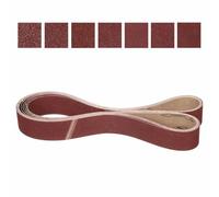 CoCud 50mm x 1829mm Sanding Belt, 7 Pcs 40/60/80/120/180/240/400 Grit Knife Sharpener Belts Work Sharpening for Belt Sander Knife Carving Tool Metal Working