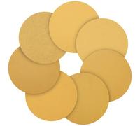 CoCud 50Pcs 76mm Sanding Disc 40/60/80/120/240/320/400/600/800/1000Grit Round Hook and Loop Sandpaper Fit for Orbital Sander or Automotive Car Repairing Grinding Polishing,Yellow