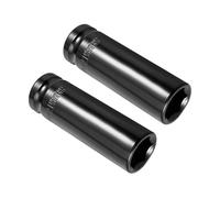 CoCud 6-Point Deep Impact Socket, 1/2-Inch Drive 17mm Socket, CR-V Spindle Axle Nut Impact Socket - (Applications: for Household Maintenance), 2-Pieces